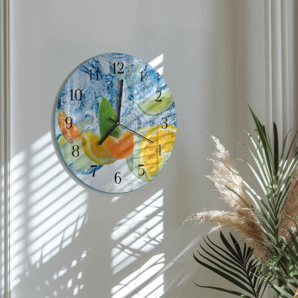 Reloj de pared redondo Planta de cítricos