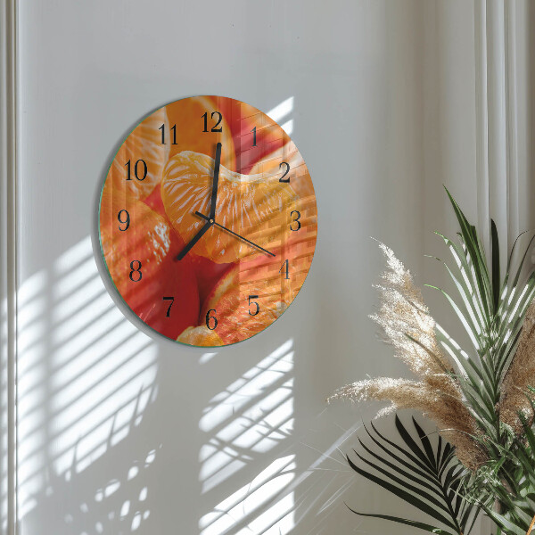 Reloj de pared redondo Mandarinas