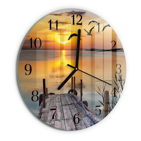 Reloj de pared redondo Lago del puente