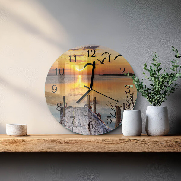 Reloj de pared redondo Lago del puente