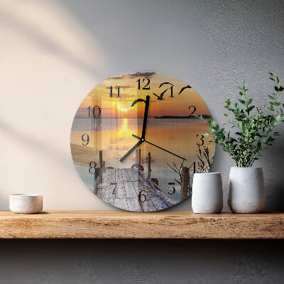 Reloj de pared redondo Lago del puente