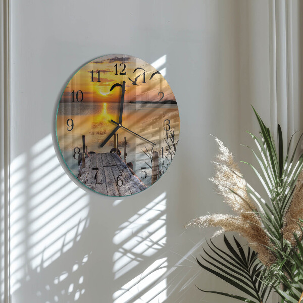 Reloj de pared redondo Lago del puente