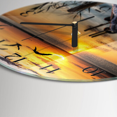 Reloj de pared redondo Lago del puente