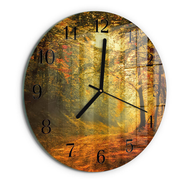 Reloj de pared redondo Otoño en el bosque