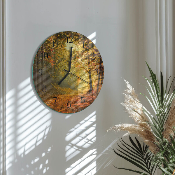 Reloj de pared redondo Otoño en el bosque