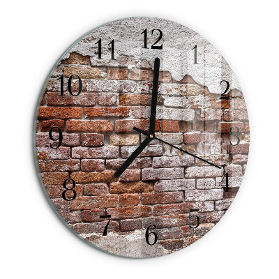 Reloj de pared redondo Ladrillo