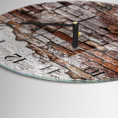Reloj de pared redondo Ladrillo