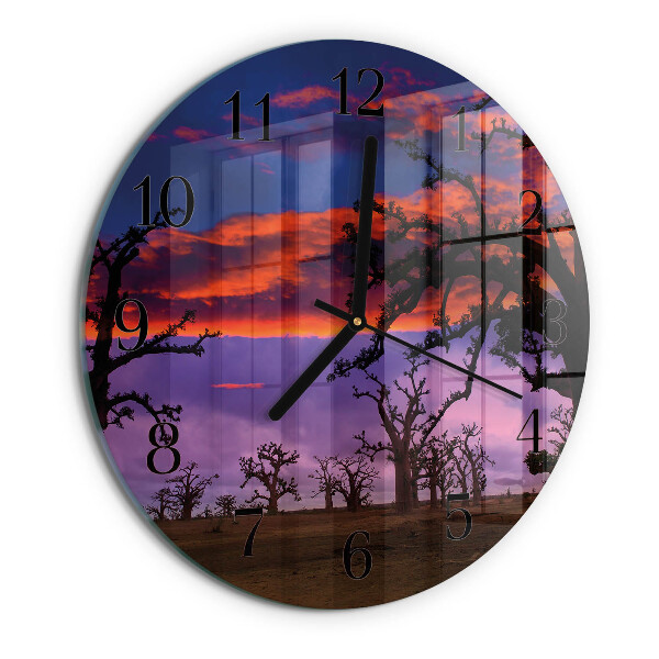 Reloj de pared redondo Árboles