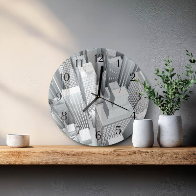 Reloj de pared redondo Edificios