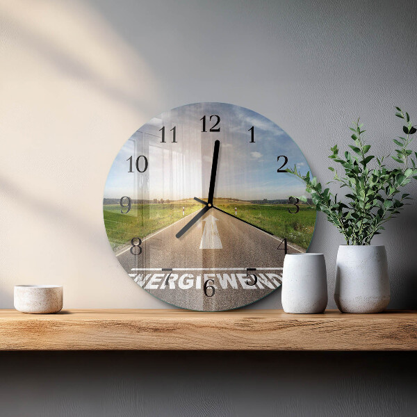 Reloj de pared redondo Campo de senderos