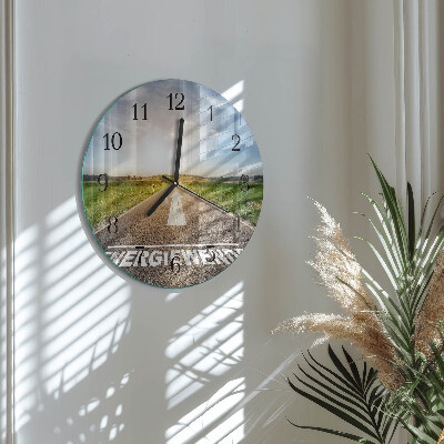 Reloj de pared redondo Campo de senderos