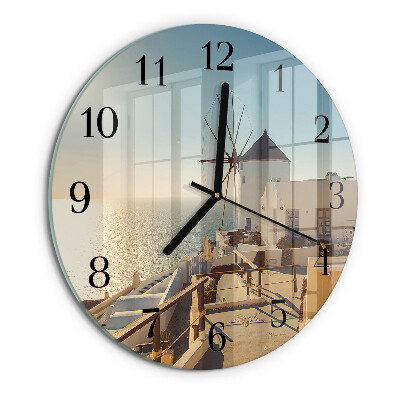 Reloj de pared redondo Santorini