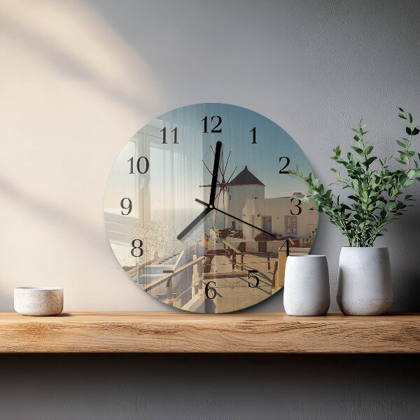 Reloj de pared redondo Santorini