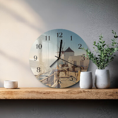 Reloj de pared redondo Santorini