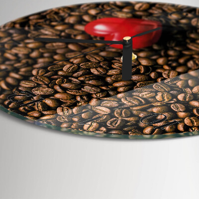 Reloj de pared redondo Granos de café