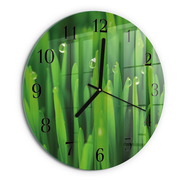 Reloj de pared redondo Césped