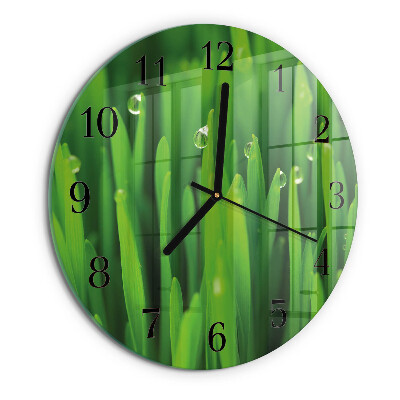 Reloj de pared redondo Césped