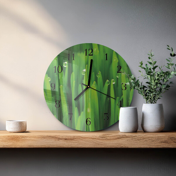 Reloj de pared redondo Césped