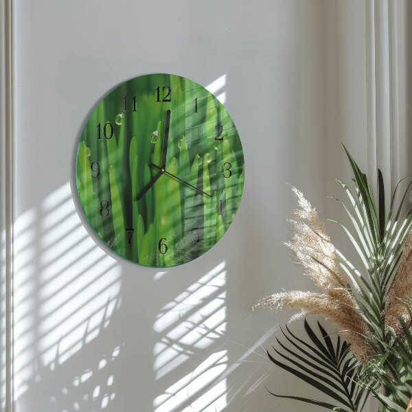 Reloj de pared redondo Césped