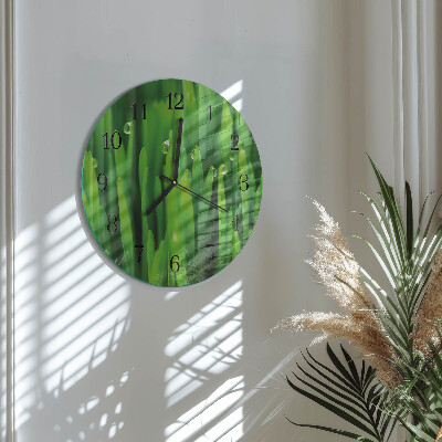 Reloj de pared redondo Césped