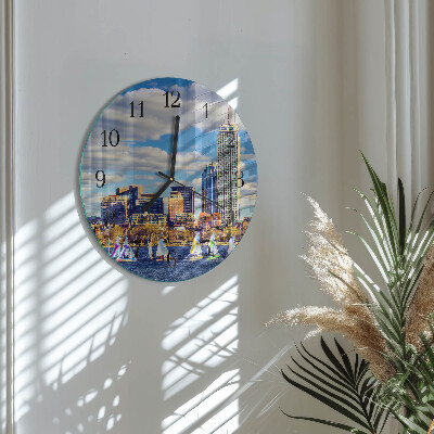 Reloj de pared redondo veleros