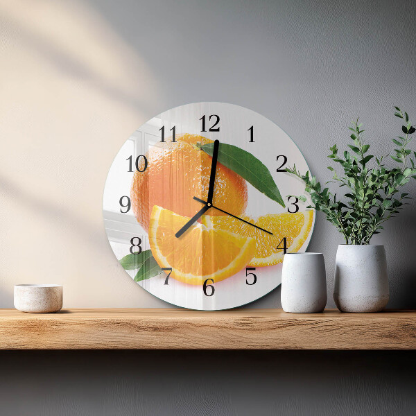 Reloj de pared redondo Naranjas