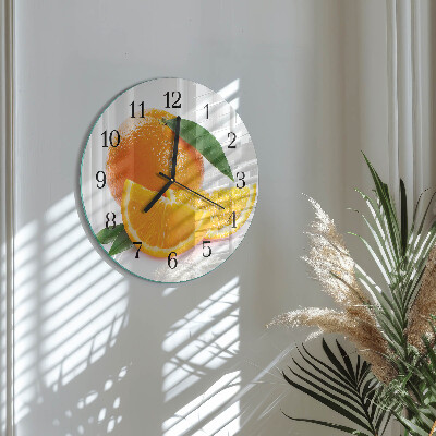 Reloj de pared redondo Naranjas