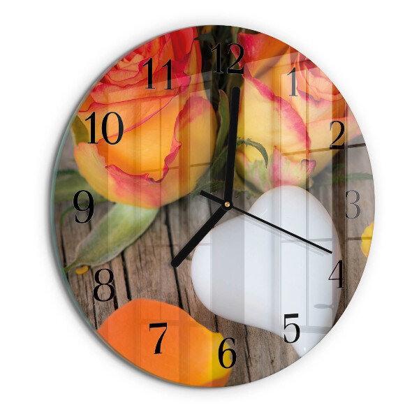 Reloj de pared redondo Corazón