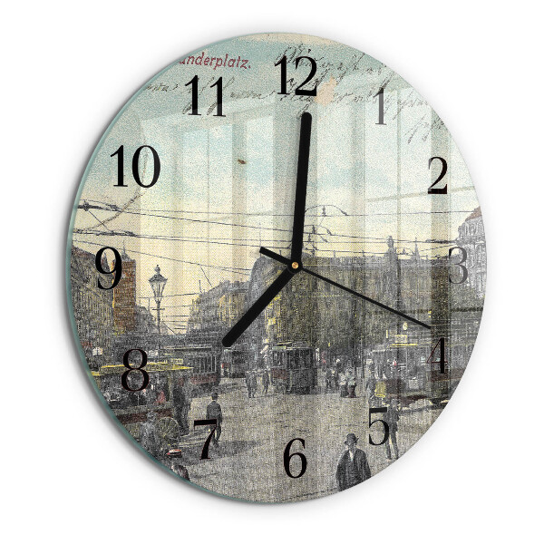 Reloj de pared redondo Tarjeta postal