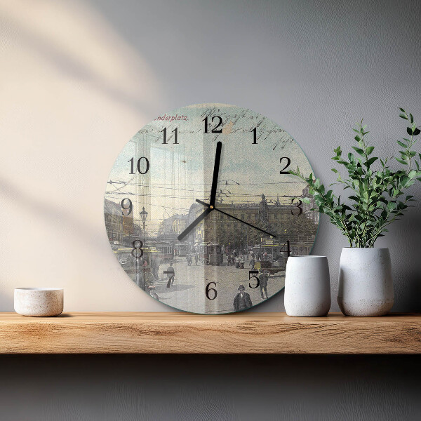 Reloj de pared redondo Tarjeta postal