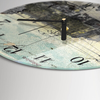 Reloj de pared redondo Tarjeta postal