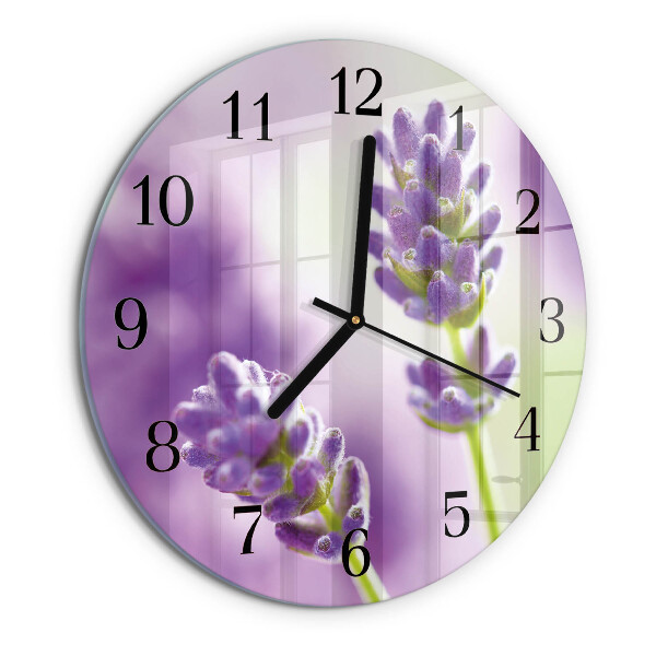 Reloj de pared redondo Lavanda