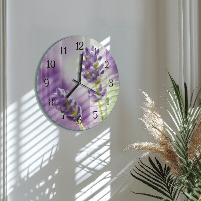 Reloj de pared redondo Lavanda