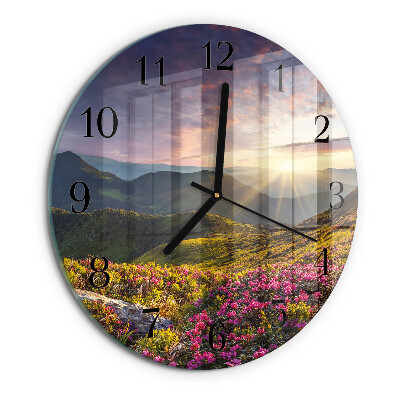 Reloj de pared redondo Paisaje