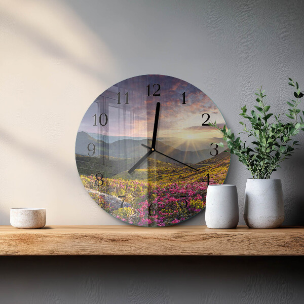 Reloj de pared redondo Paisaje