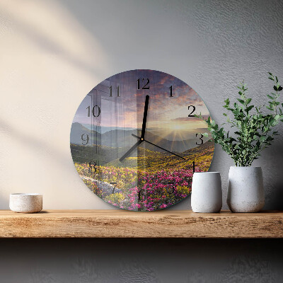 Reloj de pared redondo Paisaje