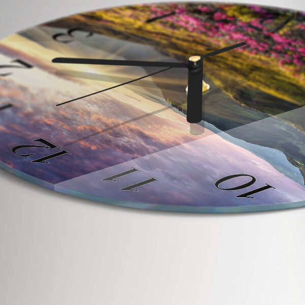 Reloj de pared redondo Paisaje