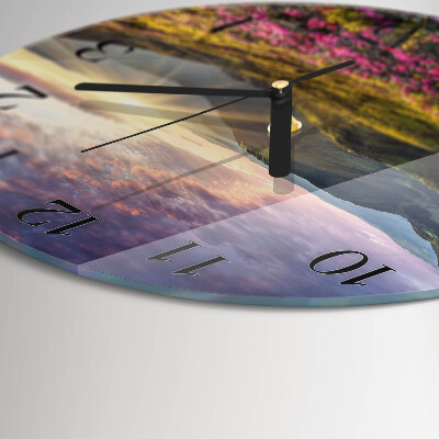 Reloj de pared redondo Paisaje