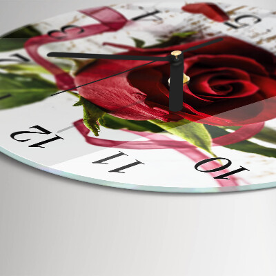 Reloj de pared redondo Rosa