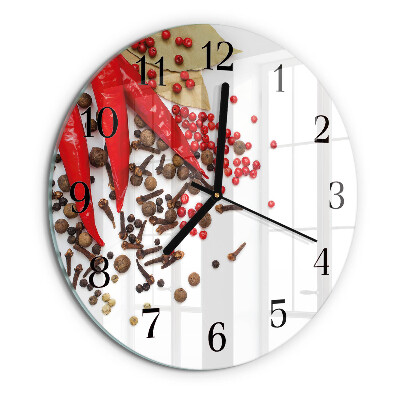 Reloj de pared redondo Pimiento rojo