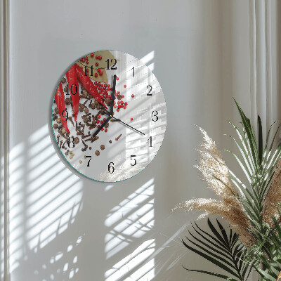 Reloj de pared redondo Pimiento rojo