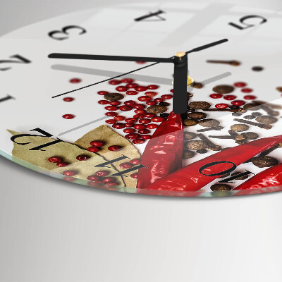 Reloj de pared redondo Pimiento rojo