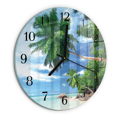 Reloj de pared redondo Palmeras
