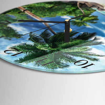 Reloj de pared redondo Palmeras