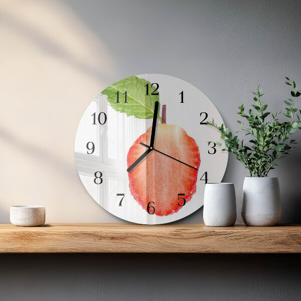 Reloj de pared redondo Fresa