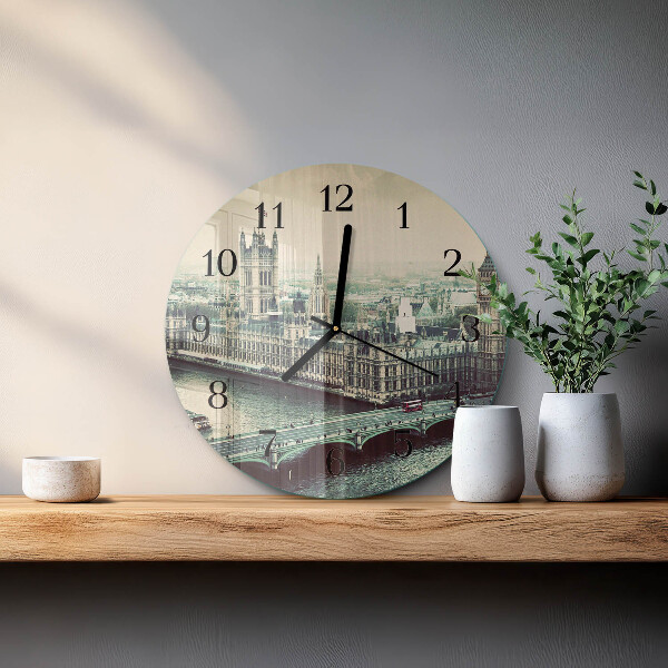 Reloj de pared redondo Londres