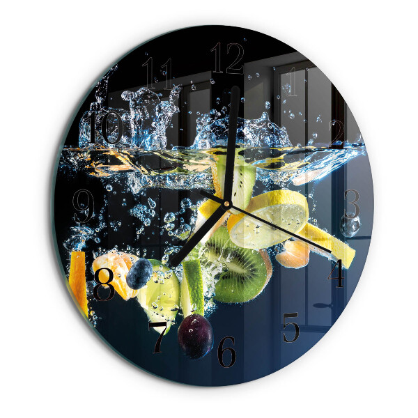 Reloj de pared redondo Fruta