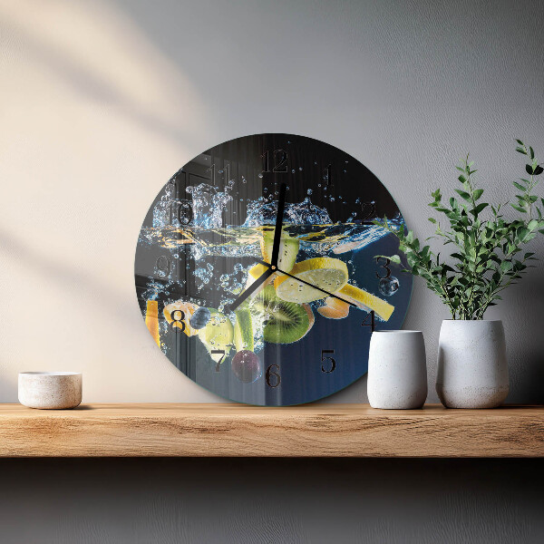 Reloj de pared redondo Fruta