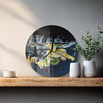 Reloj de pared redondo Fruta