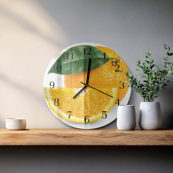 Reloj de pared redondo Naranjas